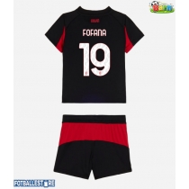 AC Milan Youssouf Fofana #19 Hjemmedraktsett Barn 2025-26 Kortermet (+ Korte bukser)